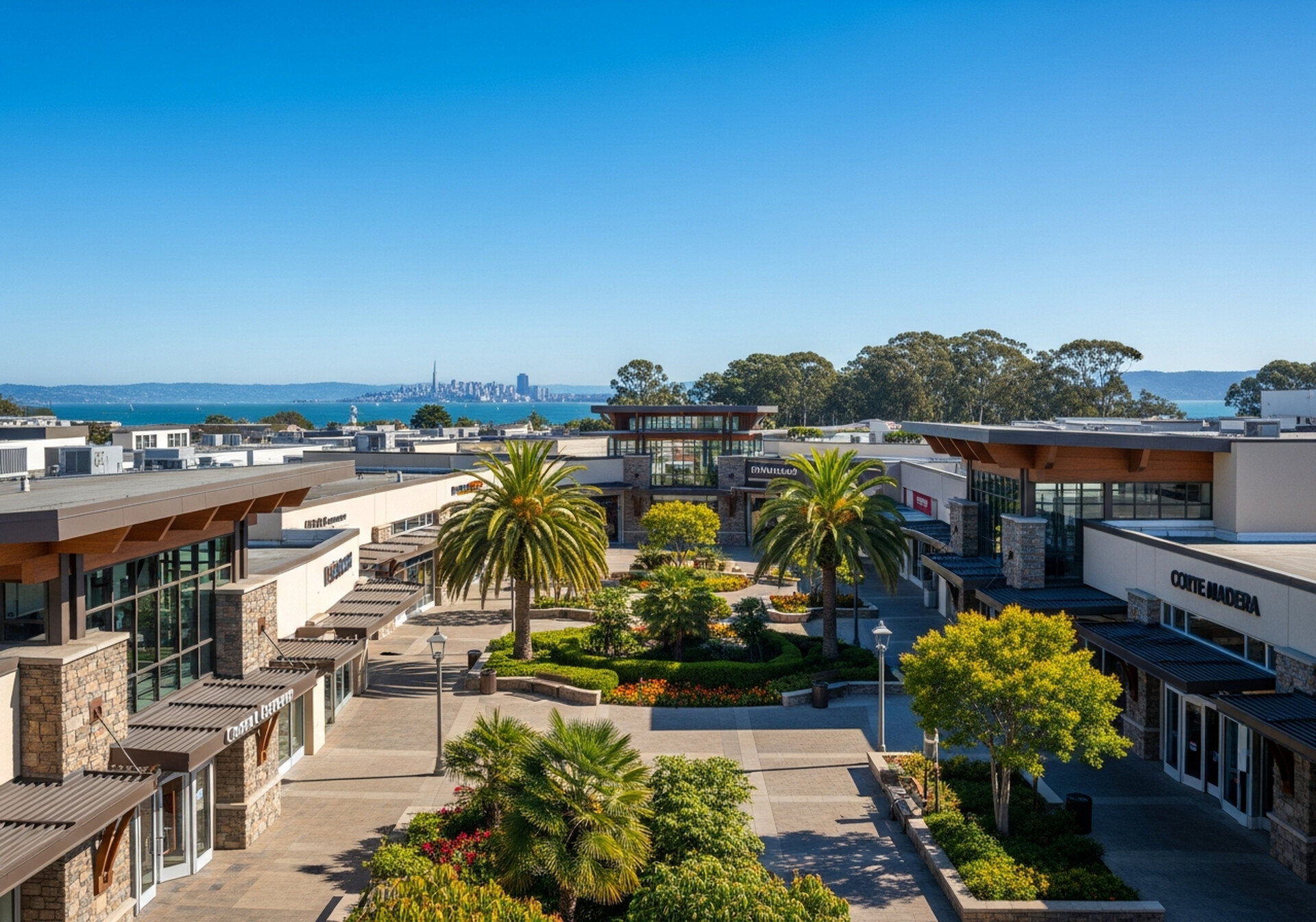 Corte Madera California neighborhood near Richardson Bay waterfront