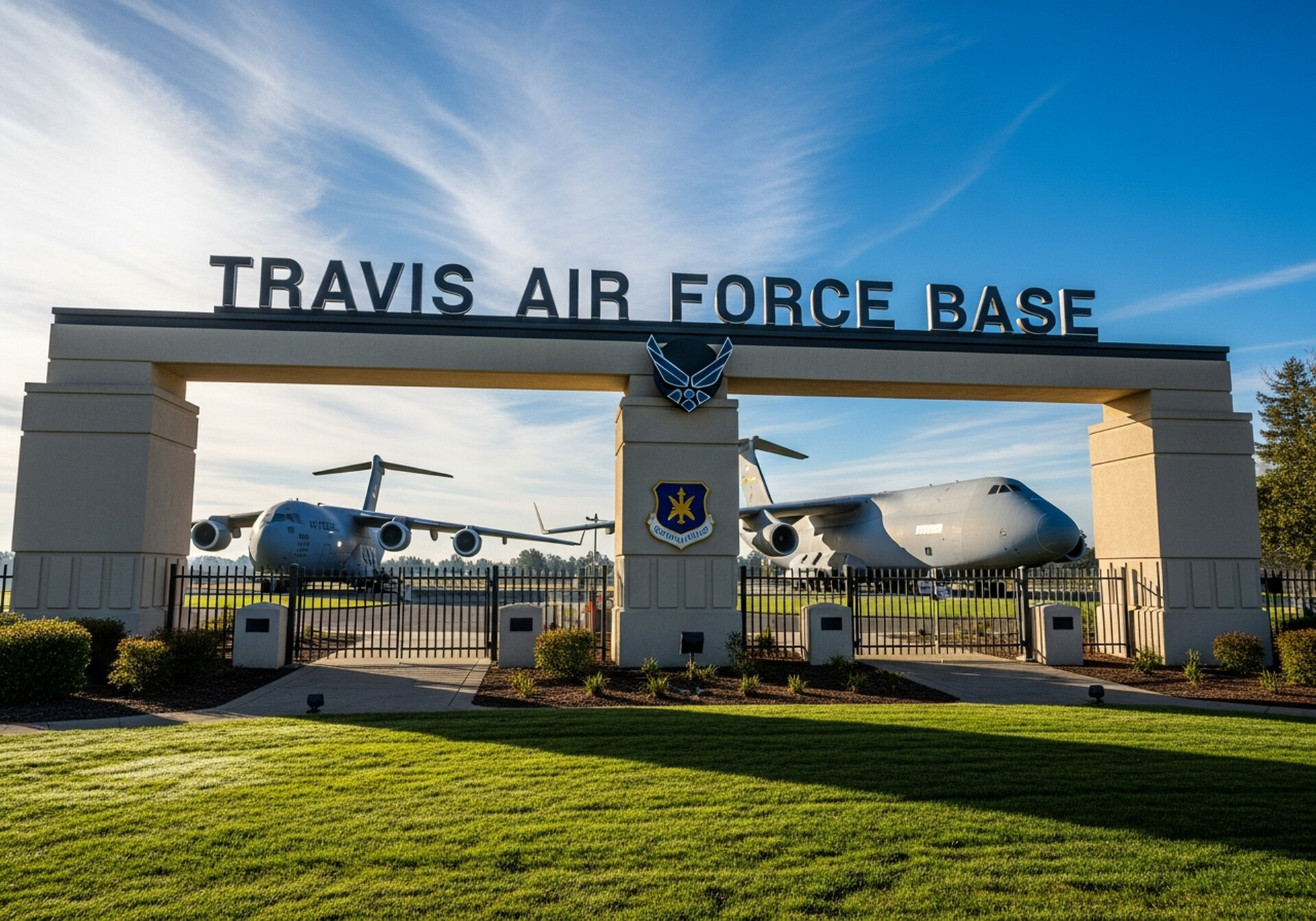 Fairfield California city downtown Travis Air Force Base region in Solano County