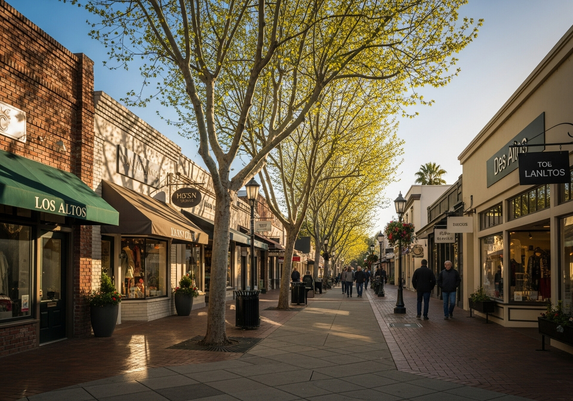 Los Altos California charming tree-lined downtown village in Santa Clara County Silicon Valley
