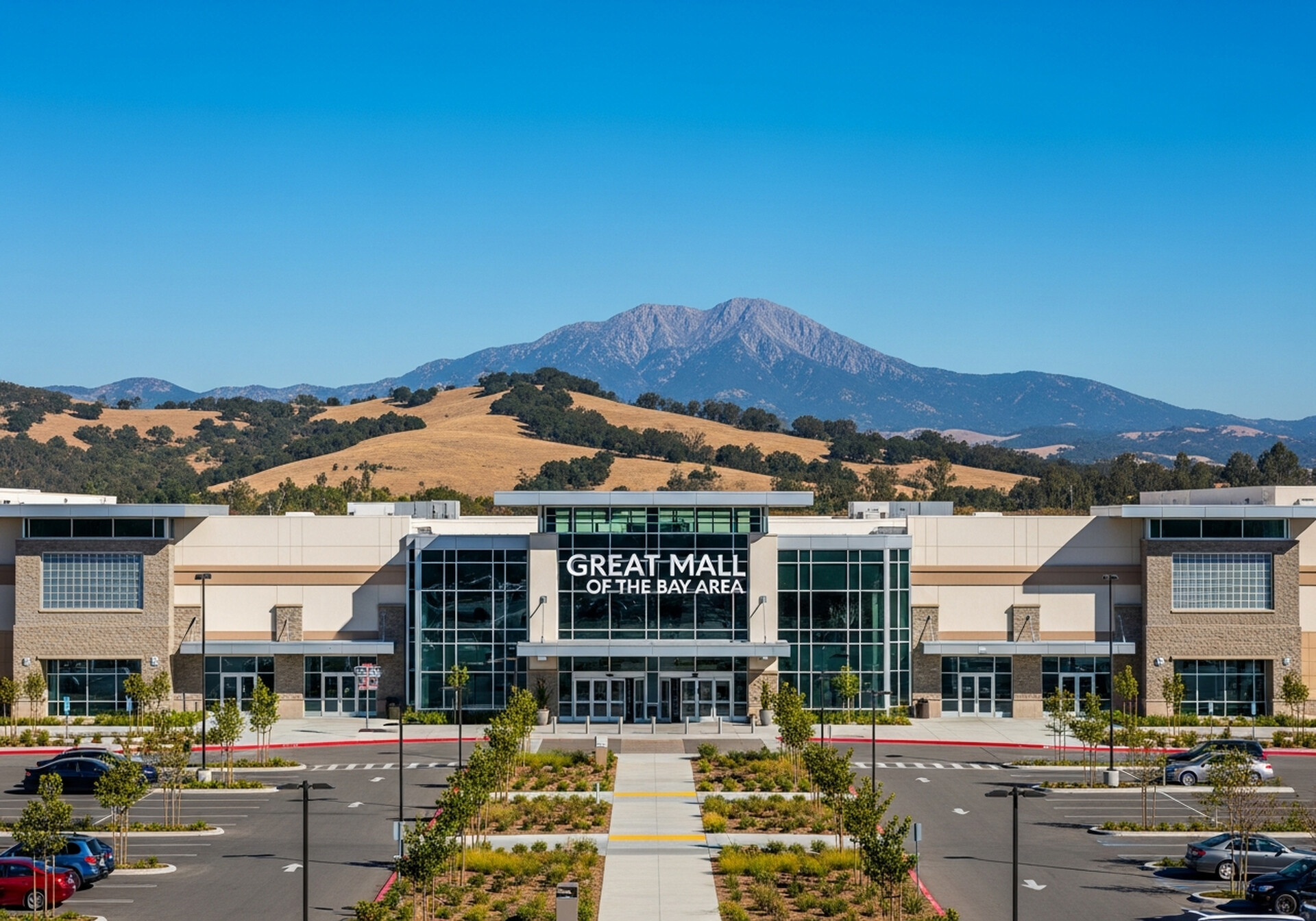 Milpitas California suburban neighborhood near Mission Peak foothills in Santa Clara County