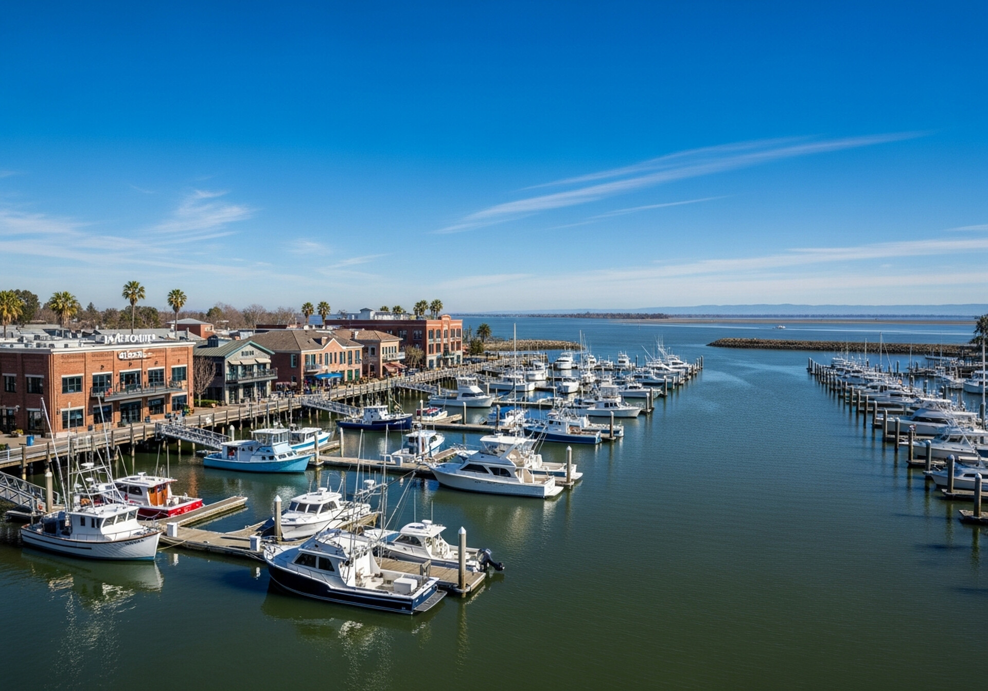 Pittsburg California neighborhood near the Sacramento Delta