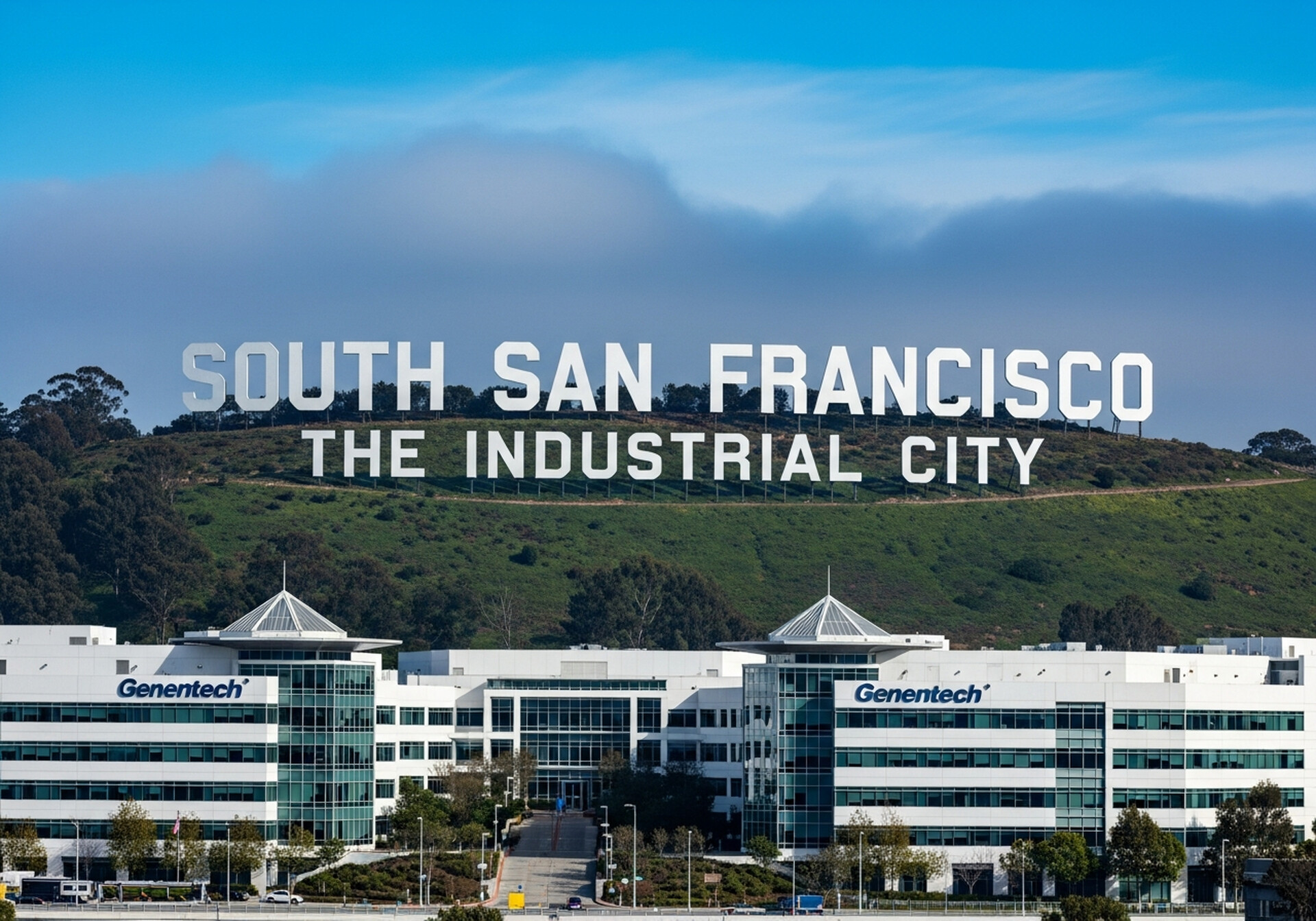 South San Francisco California industrial and residential neighborhoods in San Mateo County